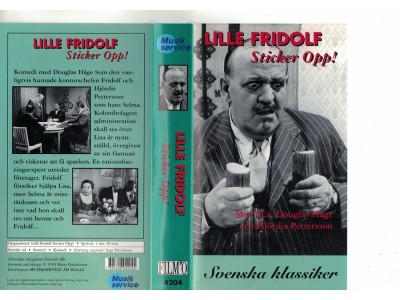Lille Fridolfs , Sticker Opp   VHS